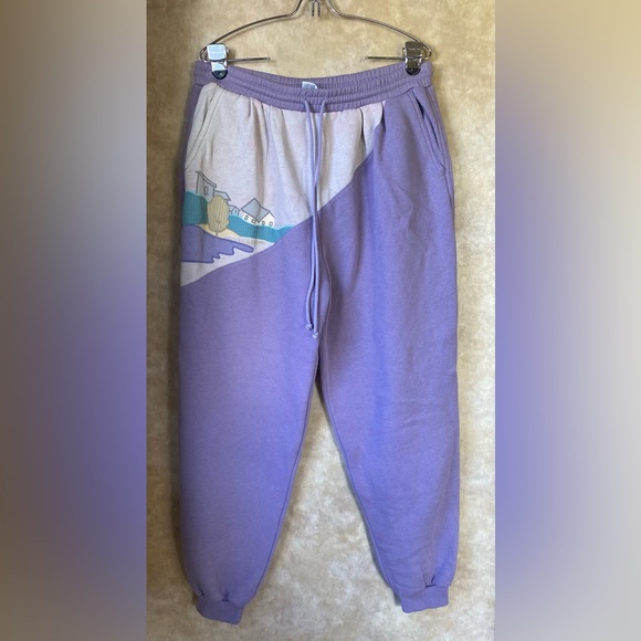 Together Other - Together! Vintage Purple Graphic Sweatpants Missy Large